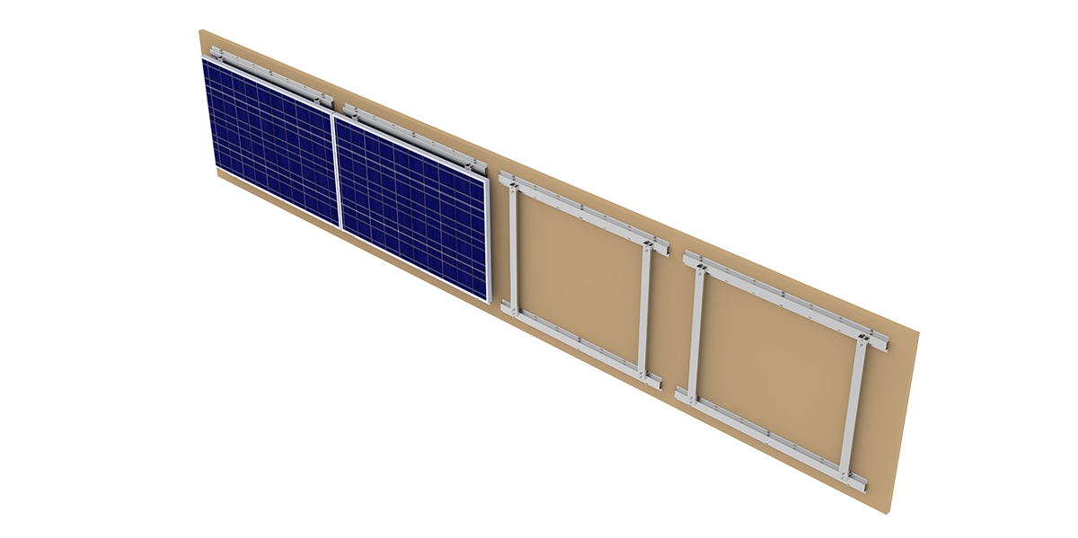 solar wall mount