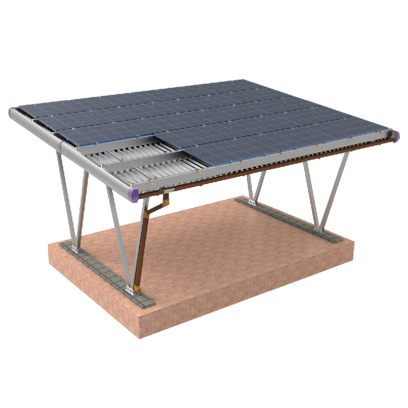 estrutura de montagem de garagem solar à prova d'água à prova de vento 