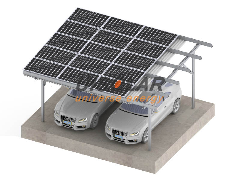 100kw Solar carports terminada a instalação 