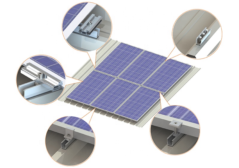  Aluminio PV Solução Solar.